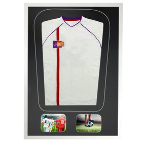 Vivarti DIY Tapered 3D Mounted+ Double Aperture Sports Shirt Display White Frame