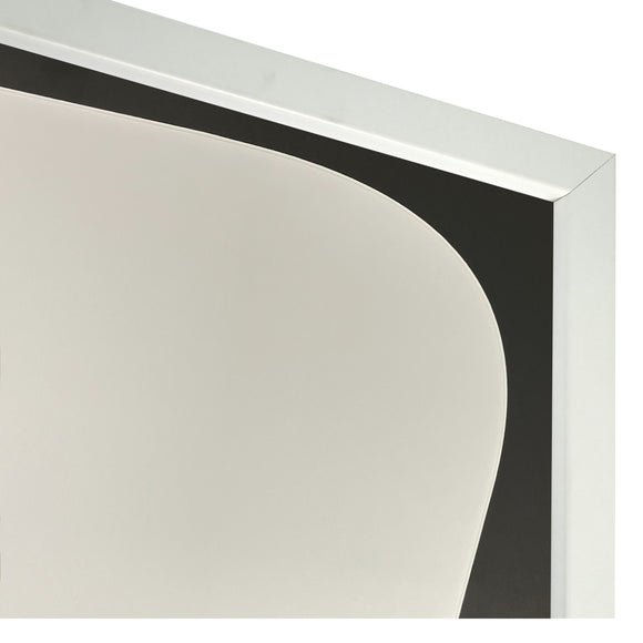 Vivarti DIY Tapered 3D Mounted+ Double Aperture Sports Shirt Display  Gloss White Frame