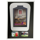 Vivarti DIY Tapered 3D Mounted+ Double Aperture Sports Shirt Display White Frame-15