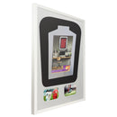 Vivarti DIY Tapered 3D Mounted+ Double Aperture Sports Shirt Display  Gloss White Frame-19