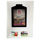 Vivarti DIY Tapered 3D Mounted+ Double Aperture Sports Shirt Display White Frame-14