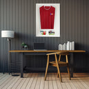 Vivarti DIY Tapered 3D Mounted+ Double Aperture Sports Shirt Display White Frame-10