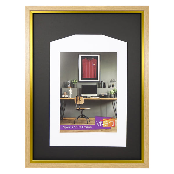 Vivarti DIY Sports Shirt Display Standard Oak Frame