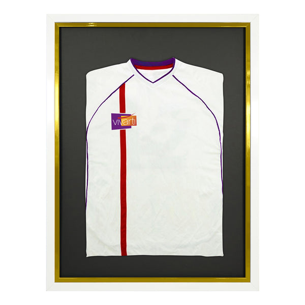 Vivarti DIY Sports Shirt Display Standard Gloss White Frame