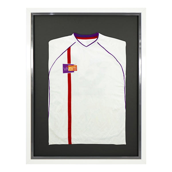 Vivarti DIY Sports Shirt Display Standard Gloss White Frame