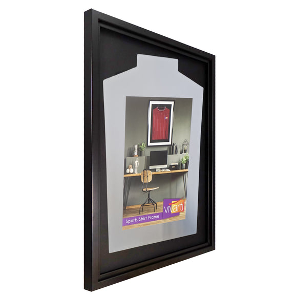 Vivarti DIY Tapered Standard Sports Shirt Display Black Frame