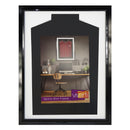 Vivarti DIY Tapered Standard Sports Shirt Display Gloss Black Frame-15