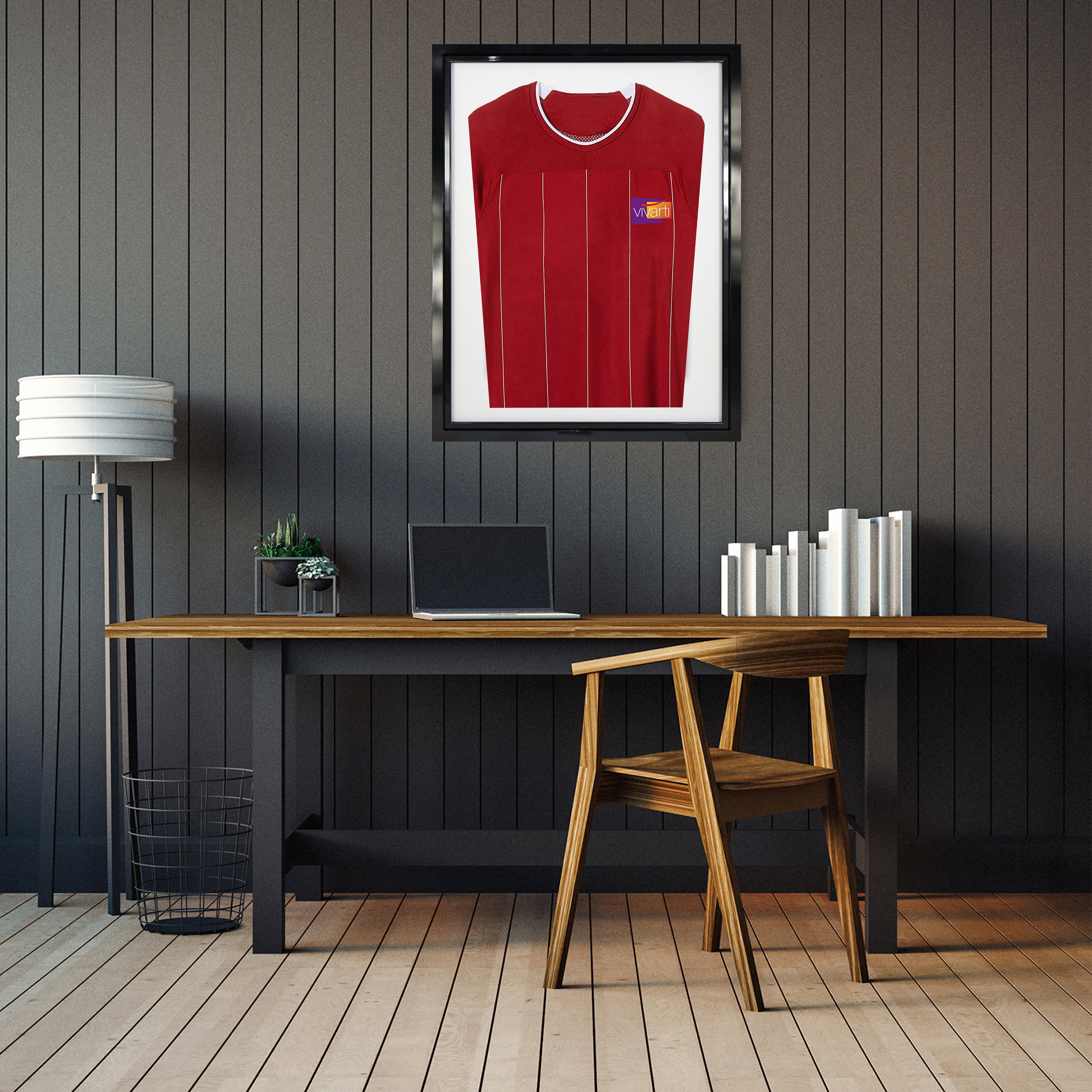 Vivarti DIY Tapered Standard Sports Shirt Display Black Frame