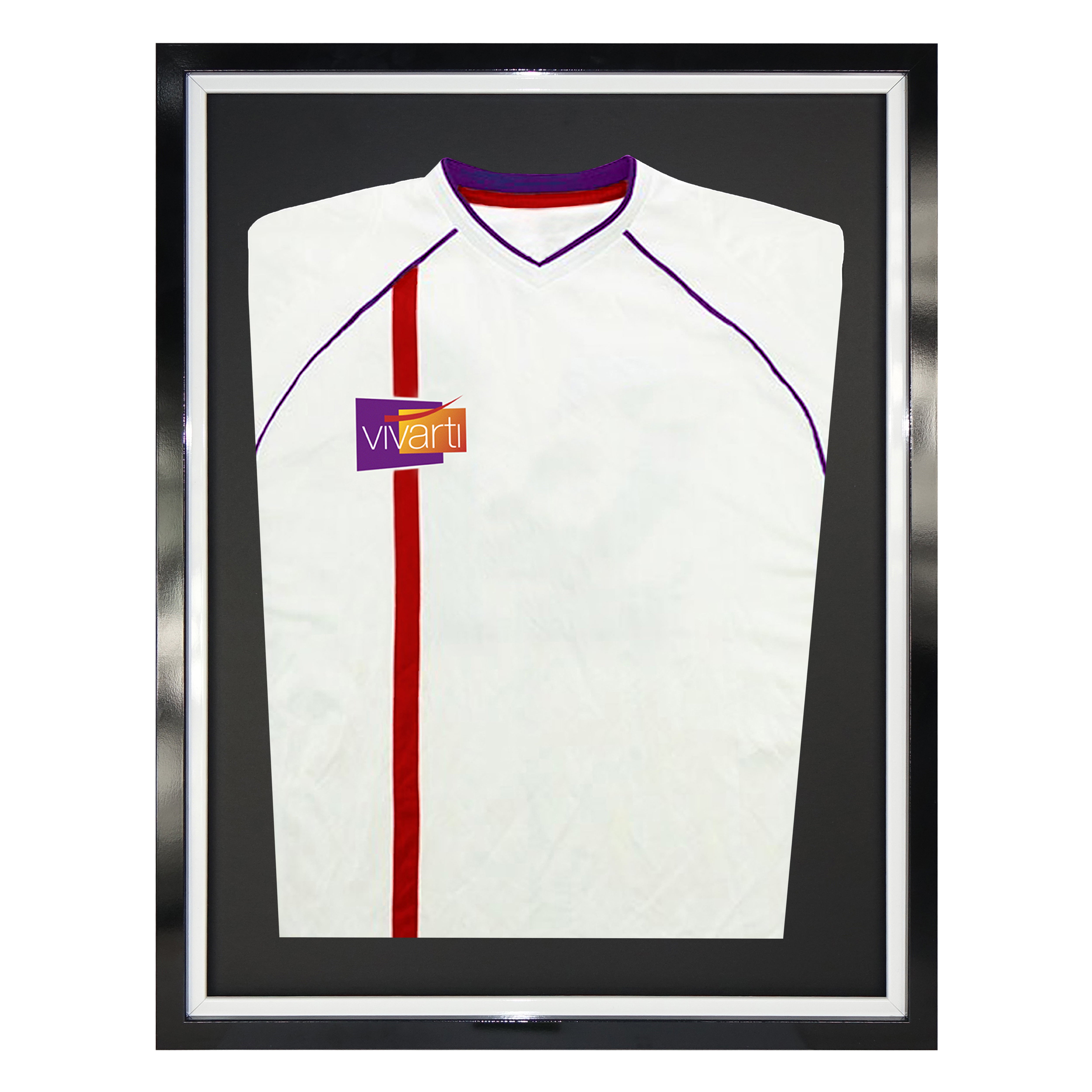 Vivarti DIY Tapered Standard Sports Shirt Display Black Frame