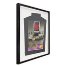 Vivarti DIY Tapered Standard Sports Shirt Display Gloss Black Frame-17