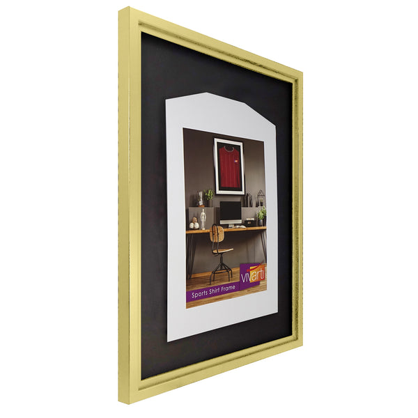 Vivarti DIY Sports Shirt Display Standard Gold Frame