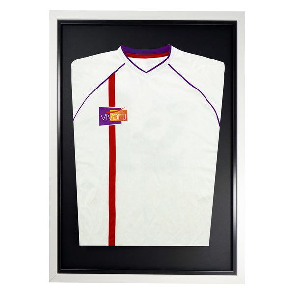 Vivarti DIY Tapered Standard Sports Shirt Display  Gloss White Frame