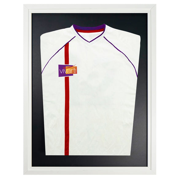 Vivarti DIY Tapered Standard Sports Shirt Display  Gloss White Frame