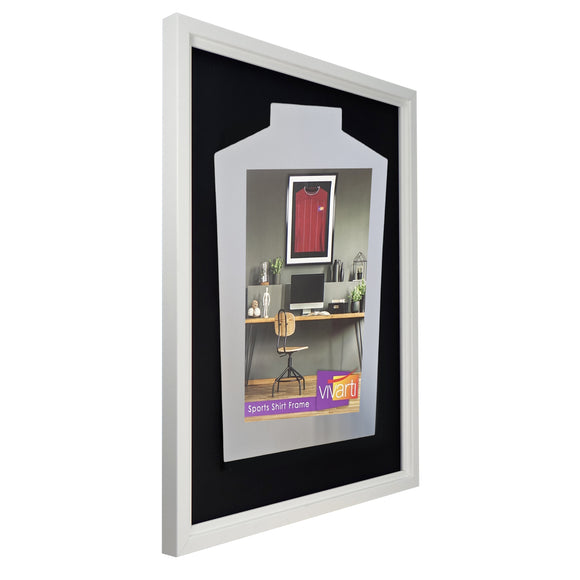 Vivarti DIY Tapered Standard Sports Shirt Display White Frame