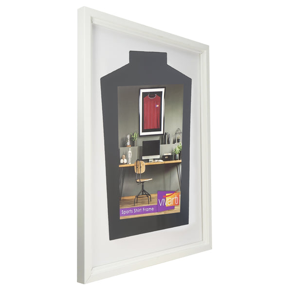 Vivarti DIY Tapered Standard Sports Shirt Display White Frame