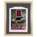 Vivarti DIY Sports Shirt Display Standard Oak Frame-75