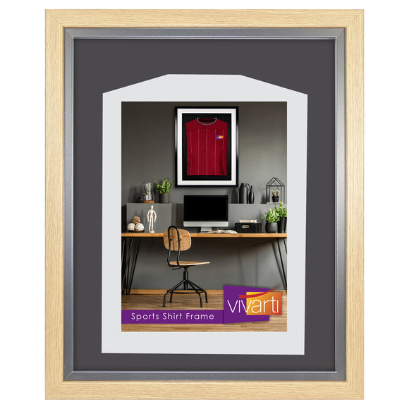 Vivarti DIY Sports Shirt Display Standard Oak Frame