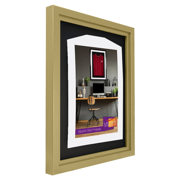 Vivarti DIY Sports Shirt Display Standard Gold Frame