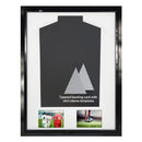 Vivarti DIY Tapered Sleeve 3D Mounted + Double Aperture Sports Shirt Display Gloss Black Frame-15