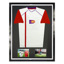 Vivarti DIY Tapered Sleeve 3D Mounted + Double Aperture Sports Shirt Display Gloss Black Frame-4