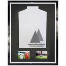 Vivarti DIY Tapered Sleeve 3D Mounted + Double Aperture Sports Shirt Display Gloss Black Frame-16
