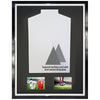 Vivarti DIY Tapered Sleeve 3D Mounted + Double Aperture Sports Shirt Display Gloss Black Frame