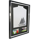 Vivarti DIY Tapered Sleeve 3D Mounted + Double Aperture Sports Shirt Display Gloss Black Frame-20