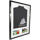 Vivarti DIY Tapered Sleeve 3D Mounted + Double Aperture Sports Shirt Display Gloss Black Frame-17