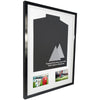 Vivarti DIY Tapered Sleeve 3D Mounted + Double Aperture Sports Shirt Display Gloss Black Frame