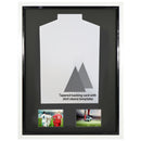 Vivarti DIY Tapered Sleeve 3D Mounted + Double Aperture Sports Shirt Display Gloss White Frame-14