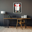 Vivarti DIY Tapered Sleeve 3D Mounted + Double Aperture Sports Shirt Display Gloss White Frame-10