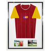 Vivarti DIY Tapered Sleeve 3D Mounted + Double Aperture Sports Shirt Display Gloss White Frame