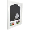 Vivarti DIY Tapered Sleeve 3D Mounted + Double Aperture Sports Shirt Display Gloss White Frame