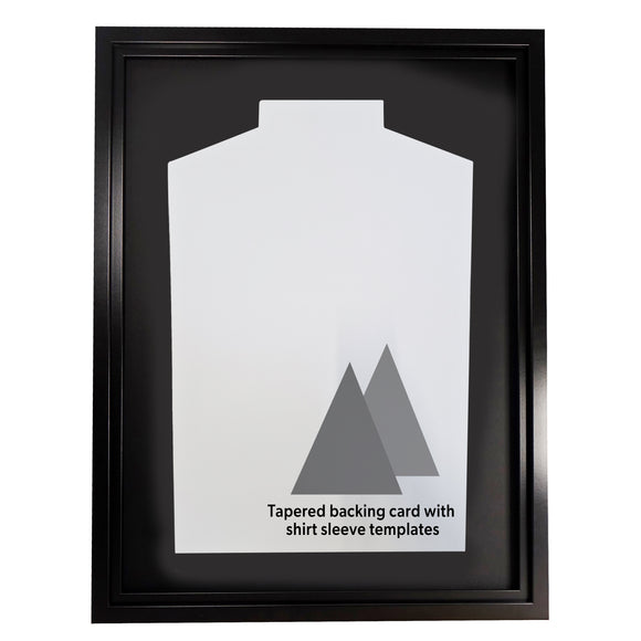Vivarti DIY Tapered Sleeve Standard Sports Shirt Display Black Frame