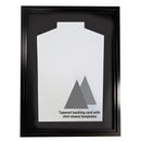 Vivarti DIY Tapered Sleeve Standard Sports Shirt Display Gloss Black Frame-13