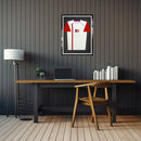 Vivarti DIY Tapered Sleeve Standard Sports Shirt Display Gloss Black Frame-11