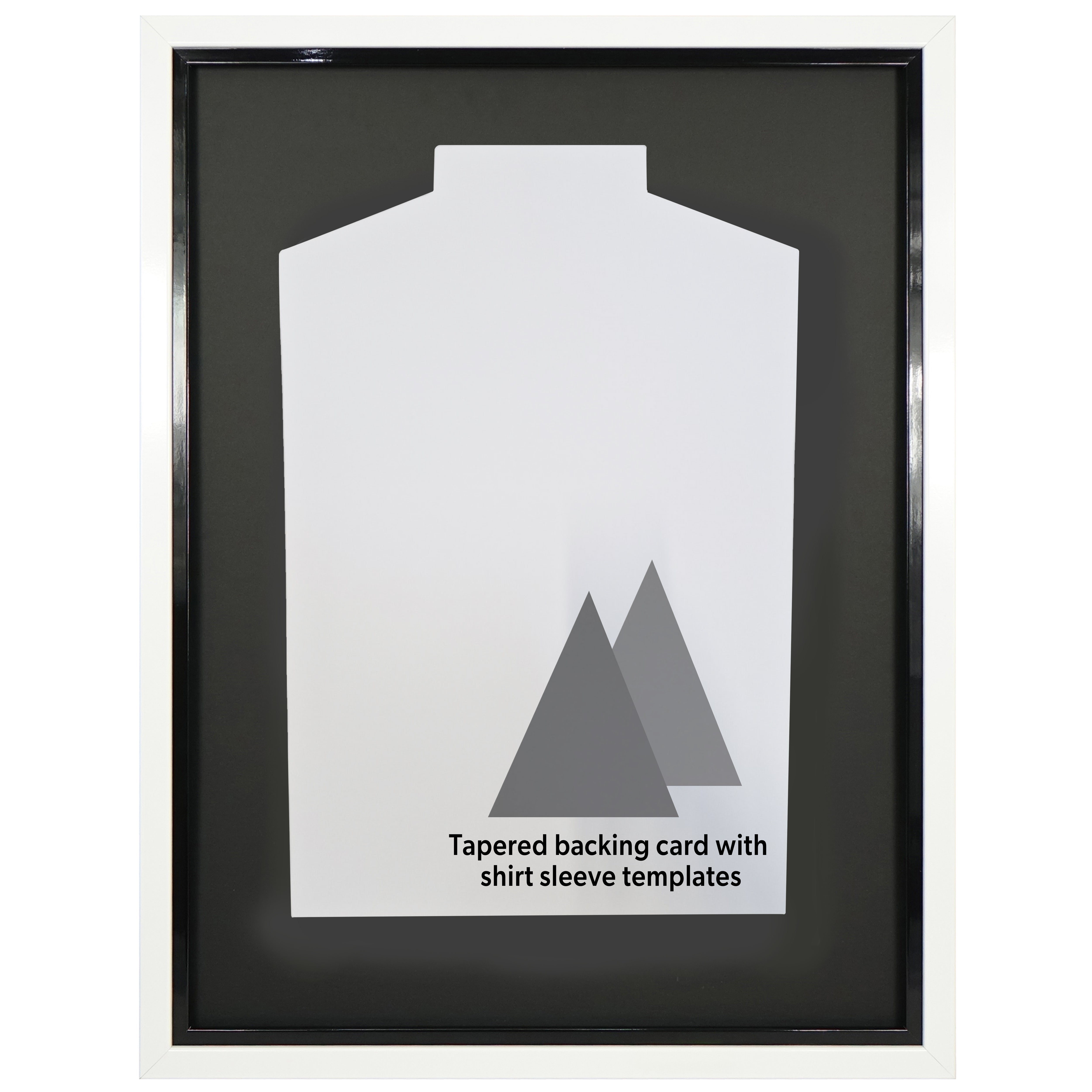 Vivarti DIY Tapered Sleeve Standard Sports Shirt Display White Frame