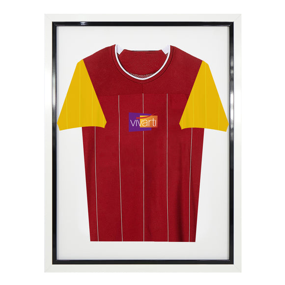 Vivarti DIY Tapered Sleeve Standard Sports Shirt Display Gloss White Frame