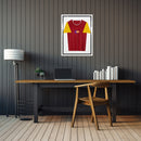 Vivarti DIY Tapered Sleeve Standard Sports Shirt Display Gloss White Frame-10