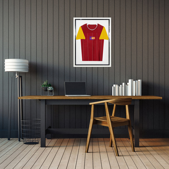 Vivarti DIY Tapered Sleeve Standard Sports Shirt Display Gloss White Frame