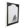 Vivarti DIY Tapered Sleeve Standard Sports Shirt Display White Frame