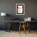 Vivarti DIY Tapered Sleeve Standard Sports Shirt Display White Frame-12