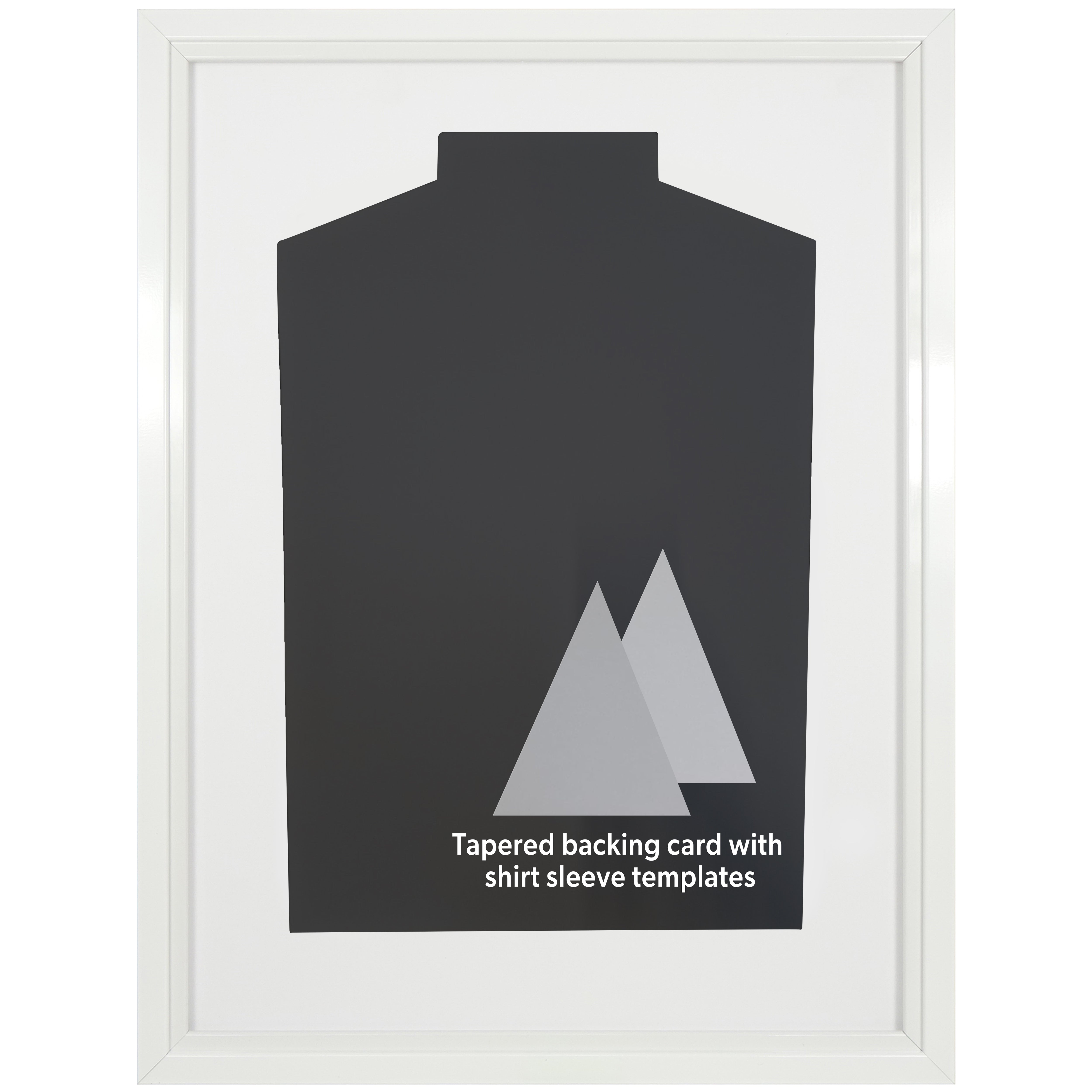 Vivarti DIY Tapered Sleeve Standard Sports Shirt Display White Frame