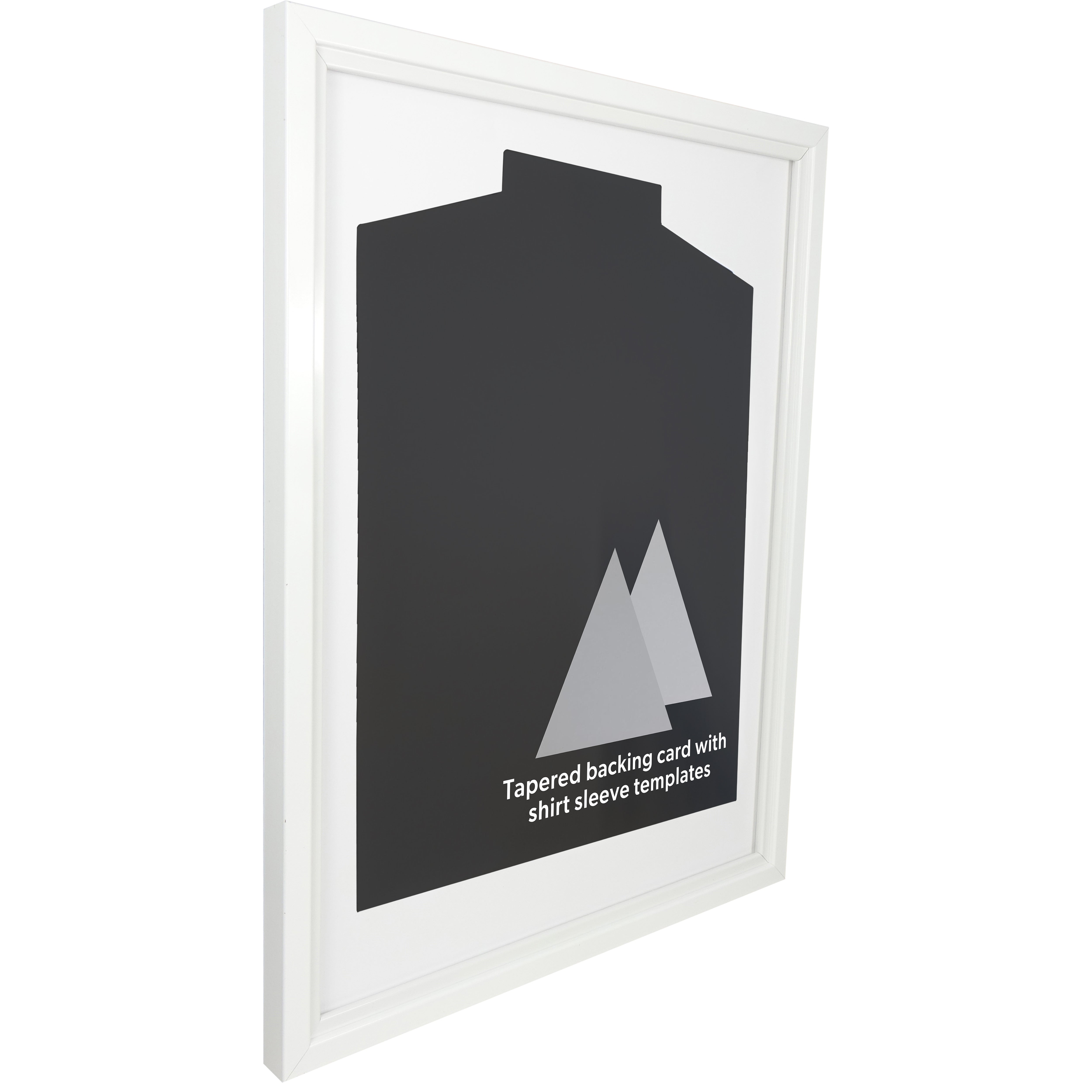 Vivarti DIY Tapered Sleeve Standard Sports Shirt Display White Frame