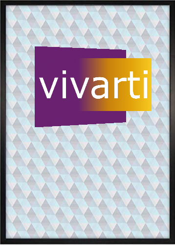 Vivarti Thin Gloss Black Picture Frame