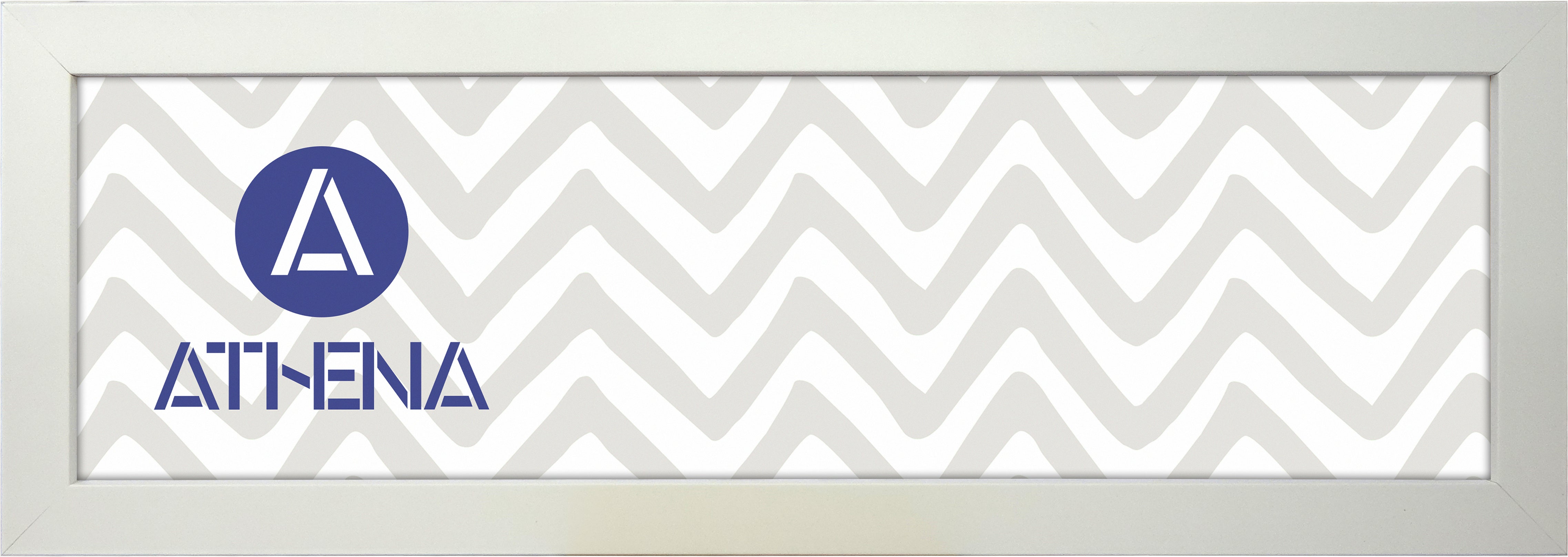 Athena Matt White Block Premium Wood Picture Frame