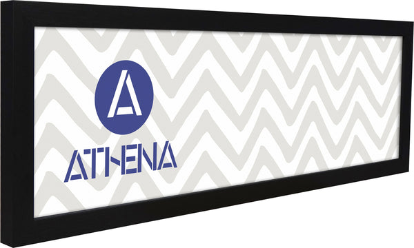 Athena Black Woodgrain Thin Block Premium Wood Picture Frame