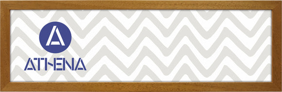 Athena Honey Oak Thin Block Premium Wood Picture Frame