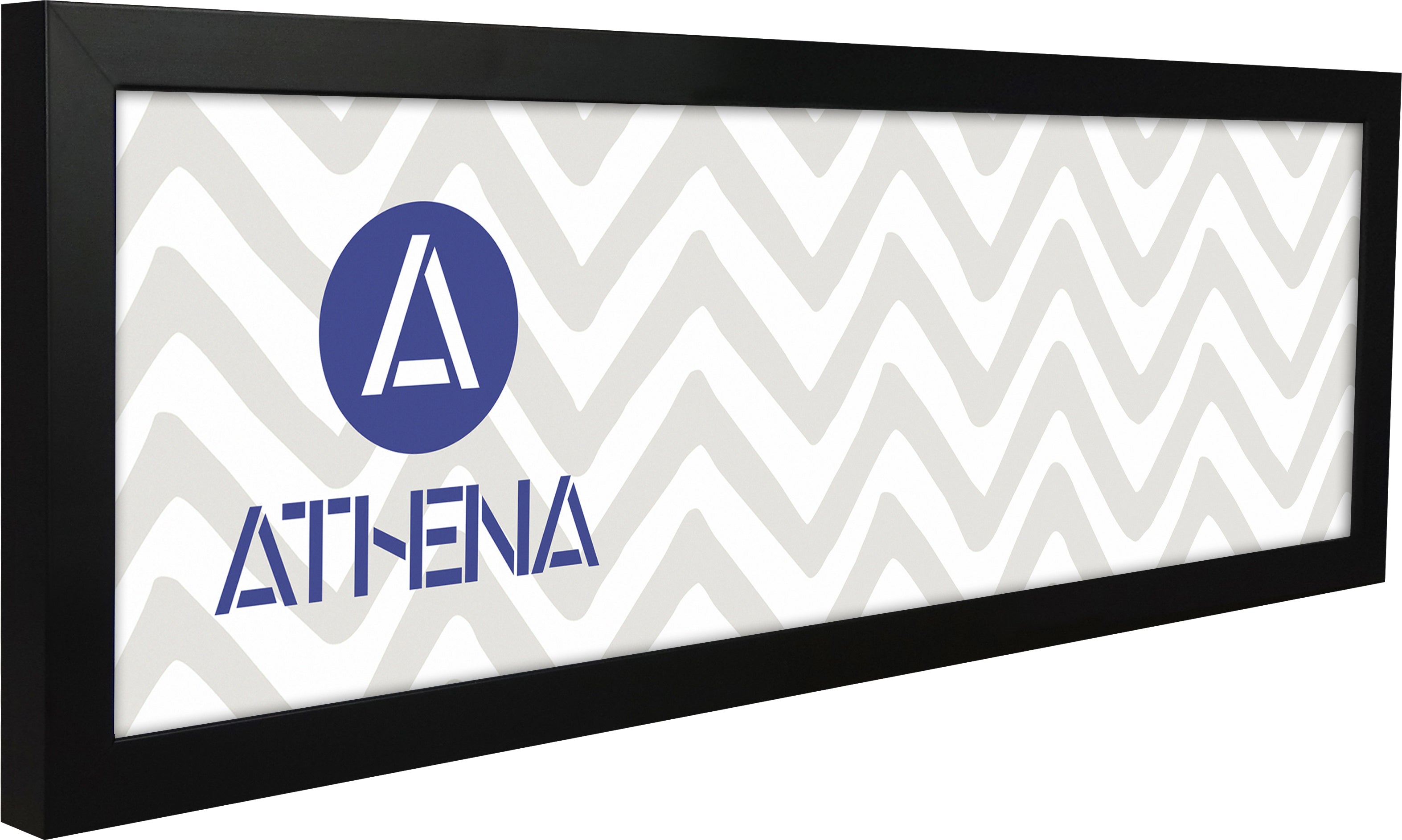Athena Matt Black Thin Block Premium Wood Picture Frame