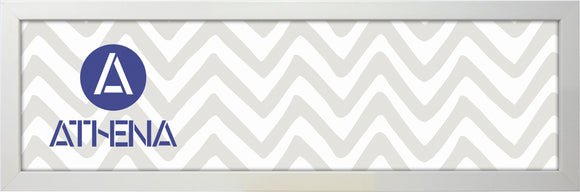 Athena Matt White Thin Block Premium Wood Picture Frame